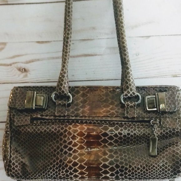 stuart weitzman snakeskin bag